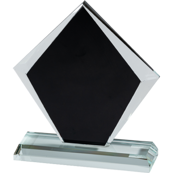 Black And Clear Crystal Plaque