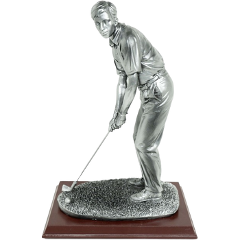 Silver Golfing Figurine