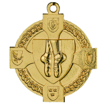 Gold Irish Dancing Medal