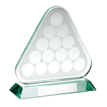 Jade Glass Pool/Snooker Balls in Triangle