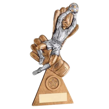 Male Goalkeeper on Gloves
