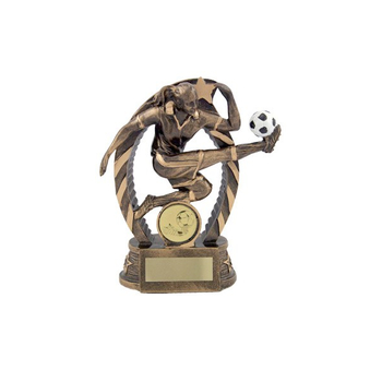Bronze Female Football Trophy