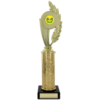 Wreath Design Gold Finish Trophy