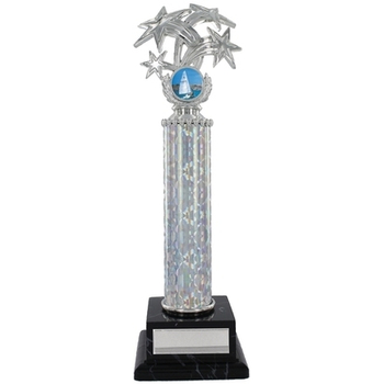 Silver Finish Star Design Trophy
