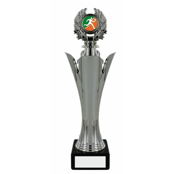 Silver Trophy On Marble Base