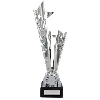 Silver Finish Star Trophy